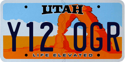 UT license plate Y120GR