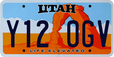 UT license plate Y120GV