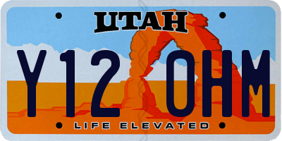 UT license plate Y120HM