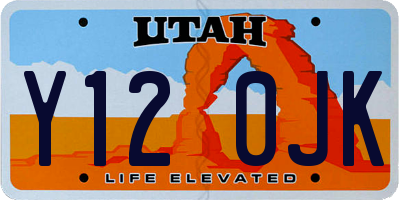 UT license plate Y120JK