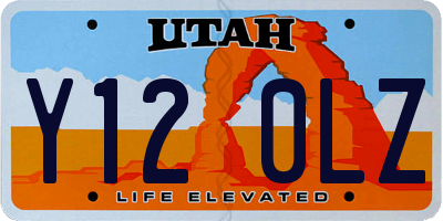 UT license plate Y120LZ