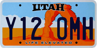 UT license plate Y120MH