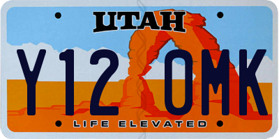 UT license plate Y120MK