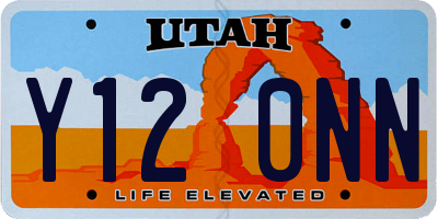 UT license plate Y120NN
