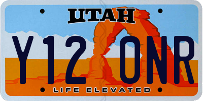 UT license plate Y120NR
