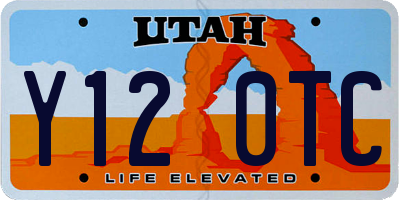 UT license plate Y120TC