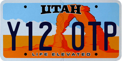 UT license plate Y120TP