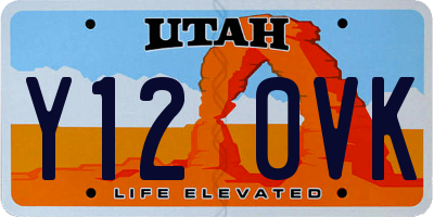 UT license plate Y120VK