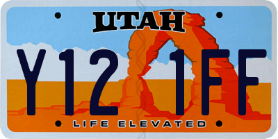 UT license plate Y121FF