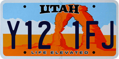 UT license plate Y121FJ