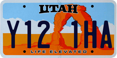 UT license plate Y121HA