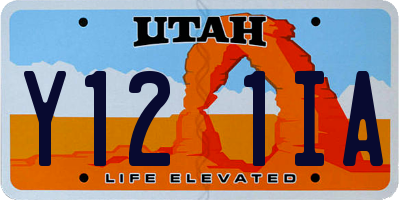 UT license plate Y121IA
