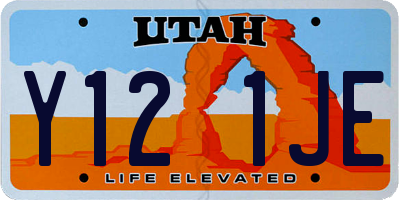 UT license plate Y121JE