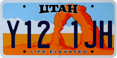 UT license plate Y121JH