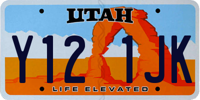 UT license plate Y121JK