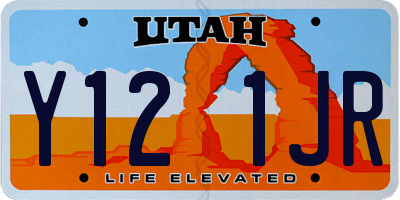 UT license plate Y121JR