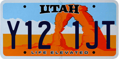UT license plate Y121JT