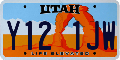 UT license plate Y121JW