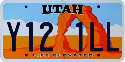 UT license plate Y121LL