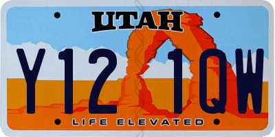 UT license plate Y121QW
