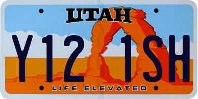 UT license plate Y121SH