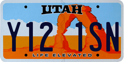 UT license plate Y121SN