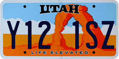 UT license plate Y121SZ