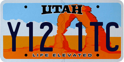 UT license plate Y121TC