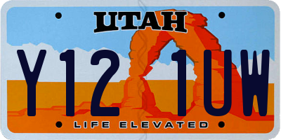 UT license plate Y121UW