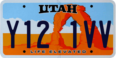 UT license plate Y121VV