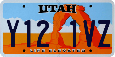 UT license plate Y121VZ