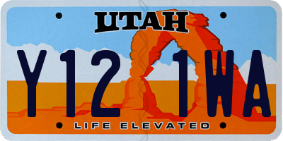 UT license plate Y121WA