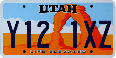 UT license plate Y121XZ