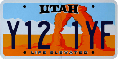 UT license plate Y121YF