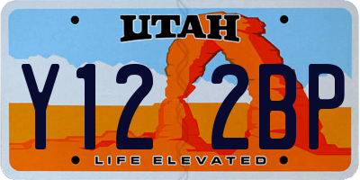 UT license plate Y122BP