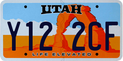 UT license plate Y122CF