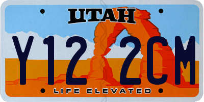 UT license plate Y122CM