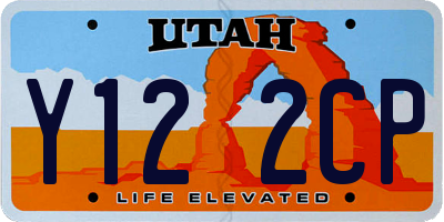 UT license plate Y122CP