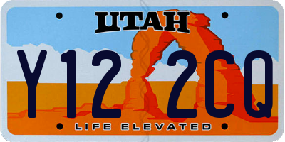 UT license plate Y122CQ