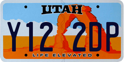 UT license plate Y122DP