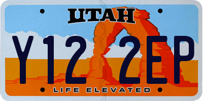 UT license plate Y122EP
