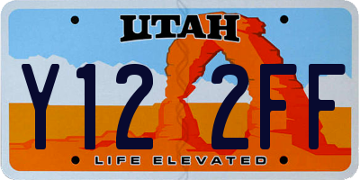 UT license plate Y122FF