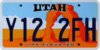 UT license plate Y122FH