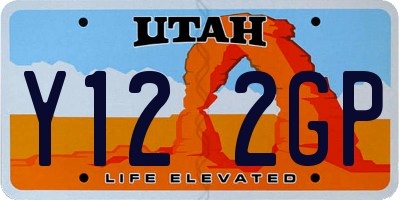 UT license plate Y122GP