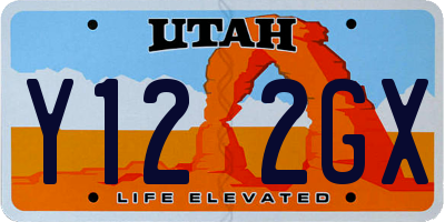 UT license plate Y122GX