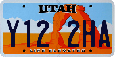 UT license plate Y122HA