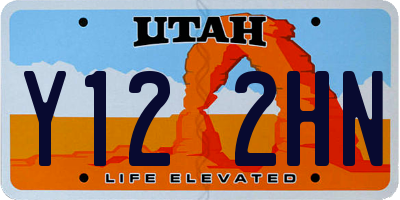 UT license plate Y122HN