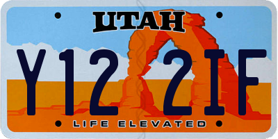UT license plate Y122IF