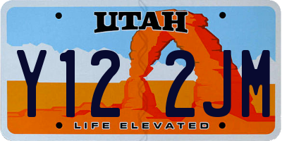 UT license plate Y122JM
