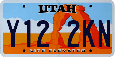 UT license plate Y122KN